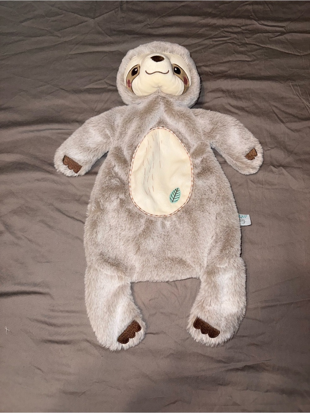 Douglas Baby Gray Sloth Plush Comforter - Soft Gray Stuffed Animal - Picture 5 of 5